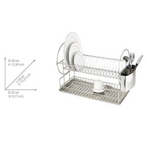 Égouttoir à vaisselle Exclusiv Duo Acier inoxydable - Argenté