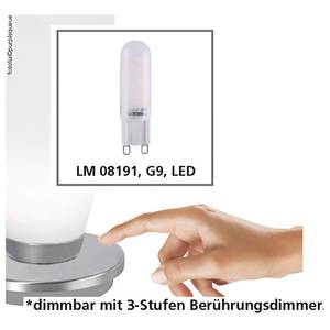LED-Tischleuchte Bubba Silber - 15 x 17 x 15 cm