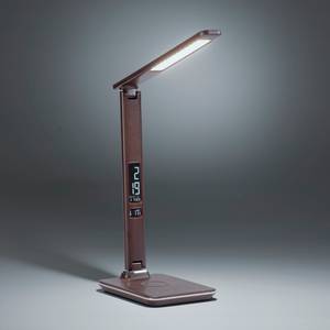LED-tafellamp Adriano polycarbonaat - 1 lichtbron - Bruin