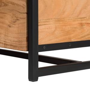Tv-meubel Kaawo massief acaciahout/metaal - acaciahout/zwart