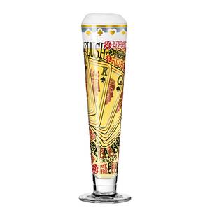 Verre à bière Heldenfest Poker Verre cristallin - Transparent / Platine - Contenance : 0,39 L