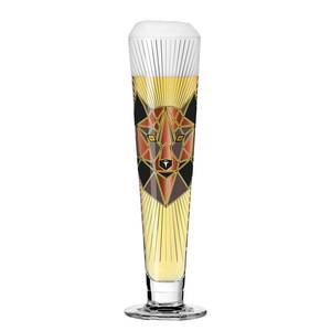 Verre à bière Heldenfest Polygon Art Verre cristallin - Transparent / Platine - Contenance : 0,39 L