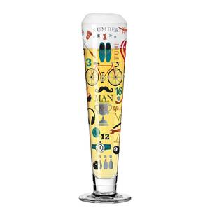 Verre à bière Heldenfest Gentlemen Club Verre cristallin - Multicolore - Contenance : 0,39 L