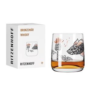Bicchiere da whisky Bronzemär IV Cristallo - Nero / Pino - Capacità: 0.4 L