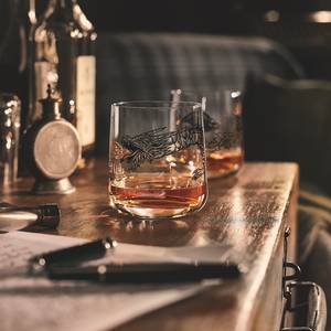 Verre à whisky Bronzemär V Verre cristallin - Noir / Cuivre - Contenance : 0,4 L