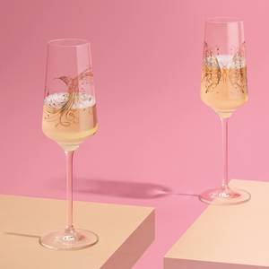 Bicchiere da champagne Roséhauch II (2) Cristallo - Trasparente / Rosa dorato - Capacità: 0.23 L
