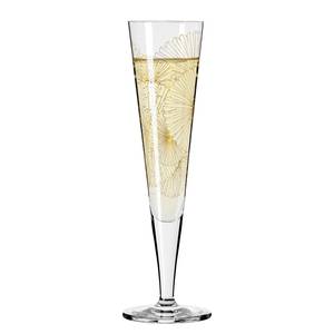 Flûte à champagne Goldnacht Calices Verre cristallin - Transparent / Doré - Contenance : 0,2 L