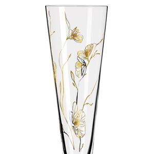 Flûte à champagne Goldnacht Rose Verre cristallin - Transparent / Platine - Contenance : 0,2 L