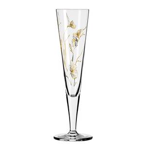 Flûte à champagne Goldnacht Rose Verre cristallin - Transparent / Platine - Contenance : 0,2 L