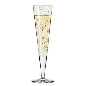 Champagneglas Goldnacht Music kristalglas - transparant/goudkleurig - inhoud: 0.2 L