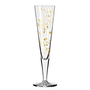 Bicchiere da champagne Goldnacht Musica Cristallo - Trasparente / Oro - Capacità: 0.2 l