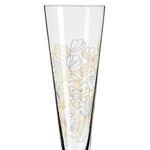 Bicchiere champagne Goldnacht Fiori I Cristallo - Trasparente / Platino - Capacità: 0.2 l