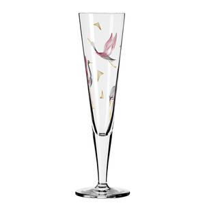 Champagnerglas Goldnacht Kranich Kristallglas - Transparent / Gold - Fassungsvermögen: 0.2 L