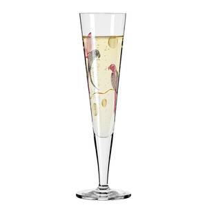 Flûte à champagne Goldnacht Perroquets Verre cristallin - Transparent / Doré - Contenance : 0,2 L