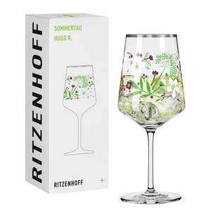 Verre apéritif Sommertau I Verre cristallin - Transparent / Vert - Contenance : 0,54 L