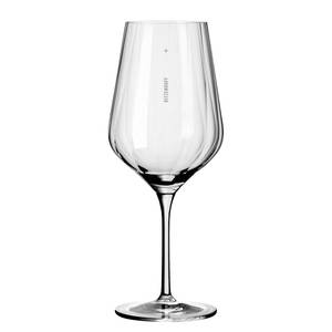 Verres à vin Étoile (lot de 2) Verre cristallin - Transparent / Platine - Contenance : 0,57 L