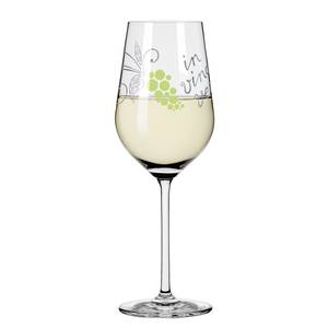 Bicchiere da vino bianco Herzkristall Cristallo - Trasparente / Platino - Capacità: 0.36 l