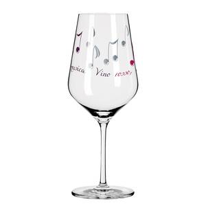 Bicchiere da vino rosso Herzkristall III Cristallo - Trasparente / Platino - Capacità: 0.58 l