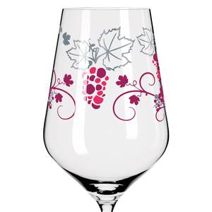 Rode wijnglas Herzkristall IV kristalglas - transparant/platina - inhoud: 0.58 L