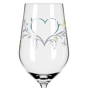 Weißweinglas Herzkristall Kristallglas - Transparent / Platin - Fassungsvermögen: 0.36 L