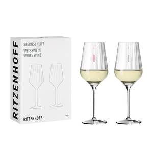 Bicchiere da vino Sternschliff (2) Vetro - Trasparente - Capacità: 0.65 l