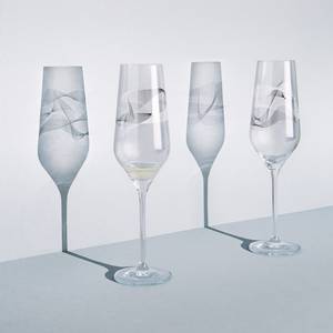 Flûtes à champagne Vent II (lot de 2) Verre cristallin - Transparent - Contenance : 0,25 L