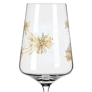 Champagnerglas Kristallreif (2er-Set) Kristallglas - Gold; Weiß - Fassungsvermögen: 0.4 L