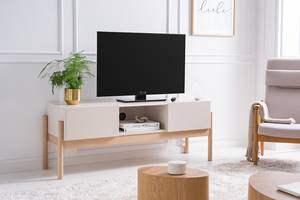 Tv-meubel Cooby I wit/eikenhout