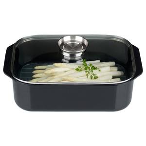 Braadpan Induktion zwart - gegoten aluminium - 8 l