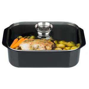 Braadpan Induktion zwart - gegoten aluminium - 8 l