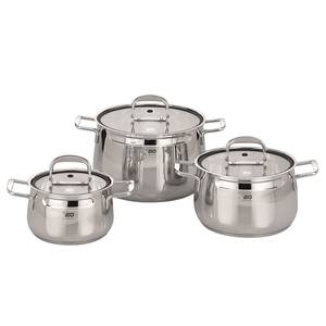 Set di pentole Mystery (3) Acciaio inox - Color argento