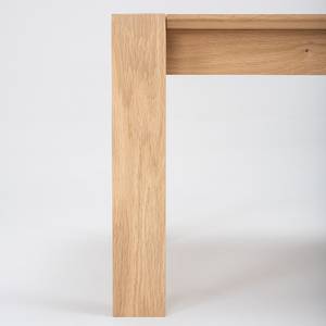 Table basse Maayka Partiellement en chêne massif - Chêne clair - Largeur : 110 cm
