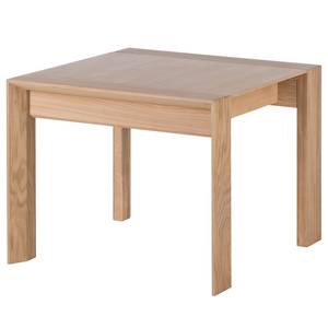 Table basse Maayka Partiellement en chêne massif - Chêne clair - Largeur : 55 cm