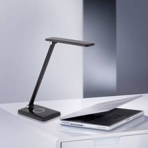 LED-tafellamp Florentina kunststof - 1 lichtbron - Zwart