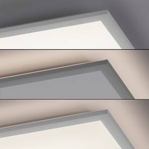 LED-plafondlamp Flat I kunststof/aluminium - 2 lichtbronnen