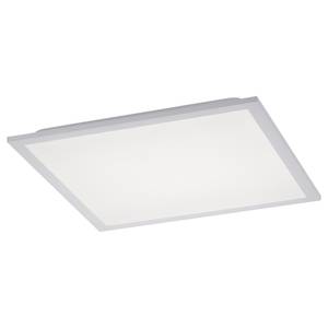 LED-plafondlamp Flat II kunststof/aluminium - 2 lichtbronnen