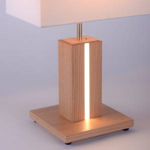Tafellamp Amanda textielmix/aluminium - 2 lichtbronnen