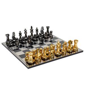 Objet déco Chess Doré - Métal / Pierre / Bois manufacturé - 60 x 60 cm