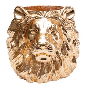Sier-Bloempot Lion I goudkleurig - kunststof