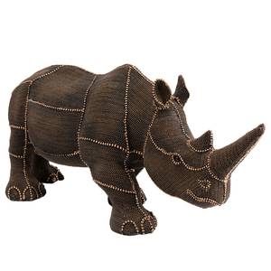 Sierobject Rhino Rivets Pearls bruin - steen