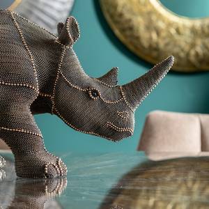 Sierobject Rhino Rivets Pearls bruin - steen