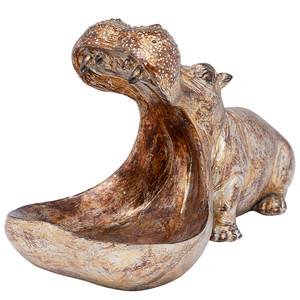Statuette Hungry Hippo Marron - Pierre