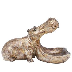 Oggetto decorativo Hungry Hippo Marrone - Pietra