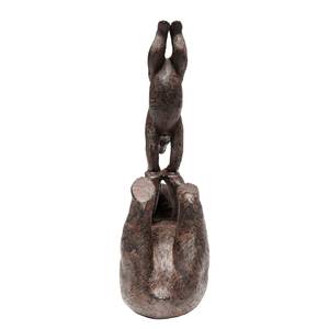 Objet déco Artistic Bears Handstand Marron - Pierre