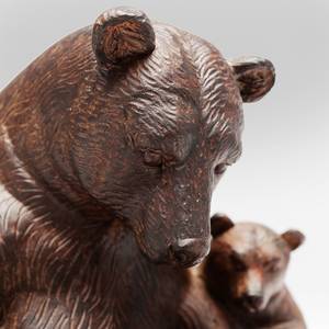 Objet déco Reading Bears Marron - Pierre