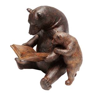 Oggetto decorativo Reading Bears Marrone - Pietra