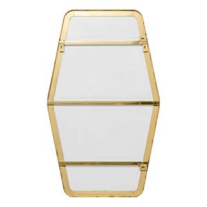 Miroir Shape Hexagon Brass Doré - Métal / Verre - Ø 64 x 94,5 cm