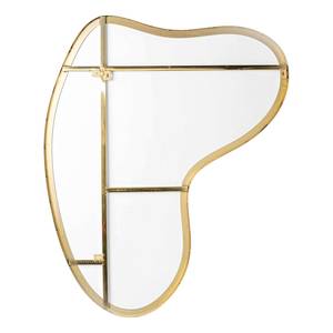 Specchio Shape Brass Oro - Metallo / Vetro - 110 x 120 cm