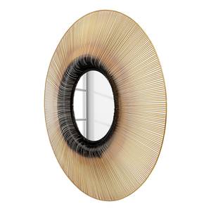Specchio Rayos Oro - Vetro / Metallo / Materiale a base di legno - Ø 102