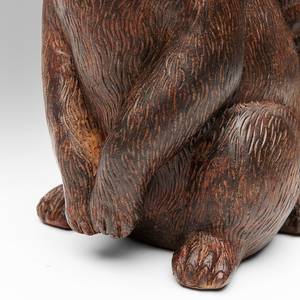 Oggetto decorativo Relaxed Bear Family Marrone - Pietra